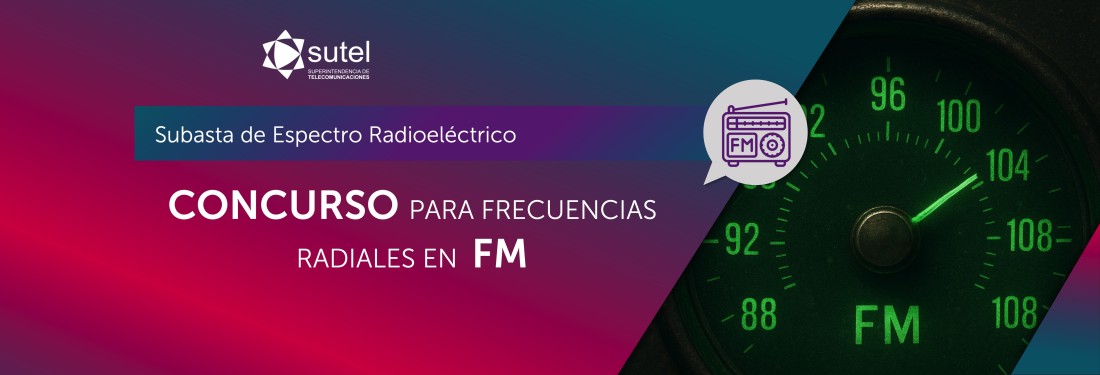 BANNER CONCURSO PARA FRECUENCIAS  RADIALES EN  FM  