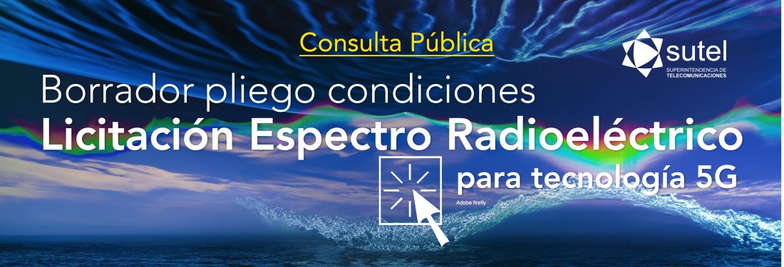 Banner consulta precartel licitación espectro 5G