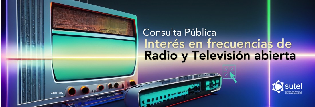 Banner Consulta Pública frecuencias Radio y TV