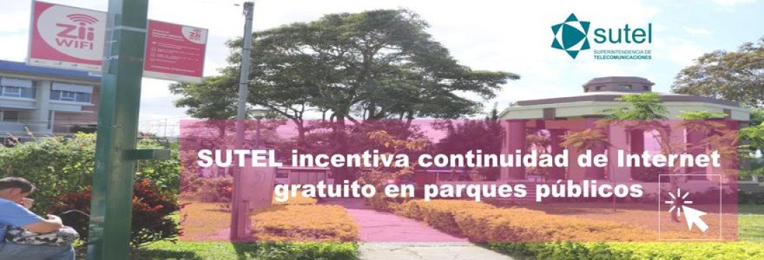 Sutel incentiva continuidad de Internet gratuito en parques públicos