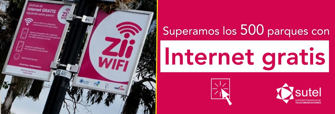 Banner superamos 500 parques con Internet Gratis