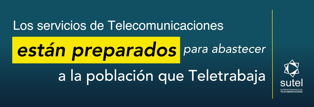 Los servicios de Telecomunicaciones están preparados para abastecer de la población que teletrabaja