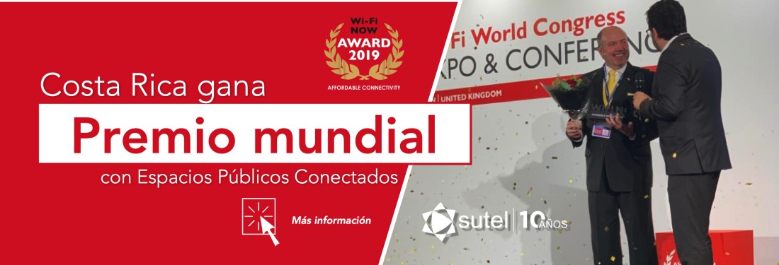 Costa Rica gana premio mundial con el programa Espacios Públicos Conectados Costa Rica gana premio mundial con el programa Espacios Públicos Conectados